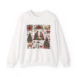 Coquette Jesus Christmas Crewneck Sweatshirt