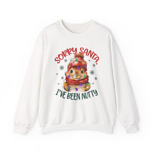 Sorry-Santa I've Been Nutty Christmas Crewneck Sweatshirt
