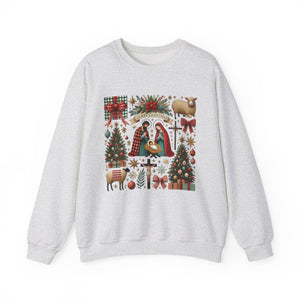 Coquette Jesus Christmas Crewneck Sweatshirt