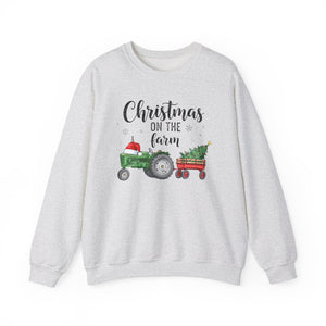 Christmas on the Farm Sweatshirt Christmas Crewneck Sweatshirt