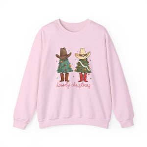 Howdy Cowboy Christmas Crewneck Sweatshirt