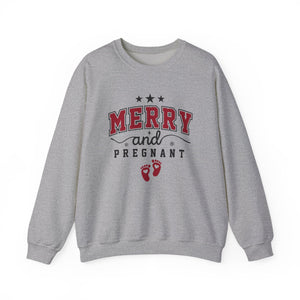 Merry and Pregnant Christmas Crewneck Sweatshirt
