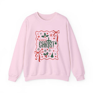 Merry Christ Christmas Crewneck Sweatshirt