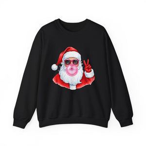Santa Peace Christmas Crewneck Sweatshirt