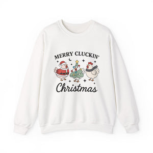 Merry Cluckin' Christmas Crewneck Sweatshirt
