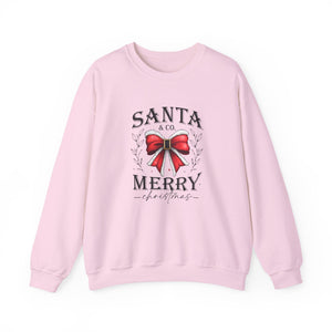 Santa & Co. Merry Christmas Sweatshirt Crewneck
