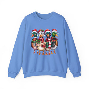 Festive Duck Christmas Crewneck Sweatshirt