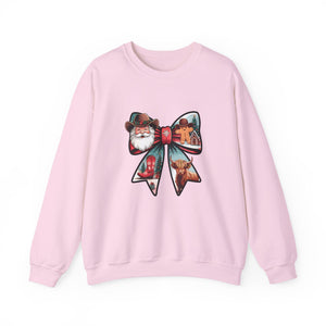 Santa Bow Christmas Crewneck Sweatshirt