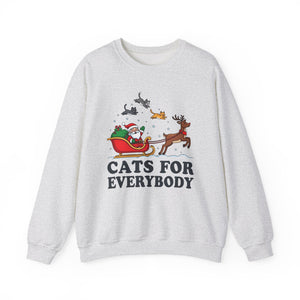 Cats For Everybody Christmas Crewneck Sweatshirt