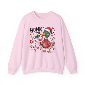 Honk If You Love Christmas Crewneck Sweatshirt