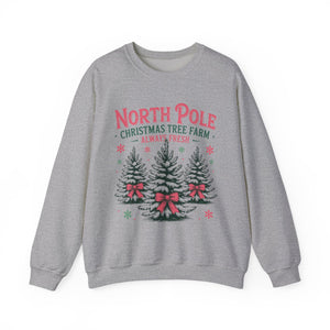 North Pole Christmas Tree Farm Christmas Crewneck Sweatshirt
