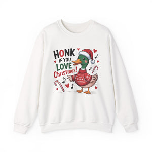 Honk If You Love Christmas Crewneck Sweatshirt