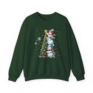 Festive Snowman Christmas Crewneck Sweatshirt