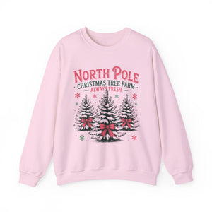 North Pole Christmas Tree Farm Christmas Crewneck Sweatshirt