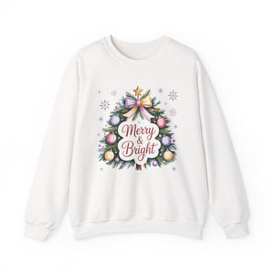 Merry & Bright Christmas Crewneck Sweatshirt