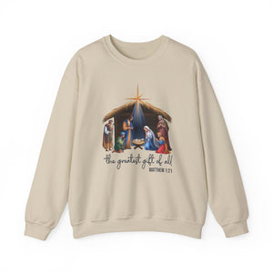 The Greatest Gift Of All Christmas Crewneck Sweatshirt