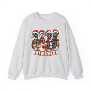 Festive Duck Christmas Crewneck Sweatshirt