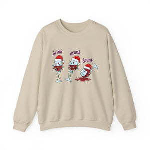Drink Themed Christmas Crewneck Sweatshirt