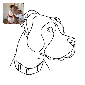 Custom Embroidered Pet Hoodie | Minimalist Line Art Dog Sweatshirt | Personalized Gift for Pet Lovers
