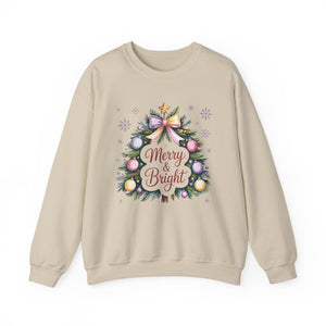 Merry & Bright Christmas Crewneck Sweatshirt
