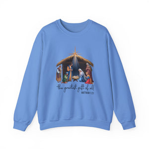 The Greatest Gift Of All Christmas Crewneck Sweatshirt