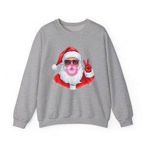 Santa Peace Christmas Crewneck Sweatshirt