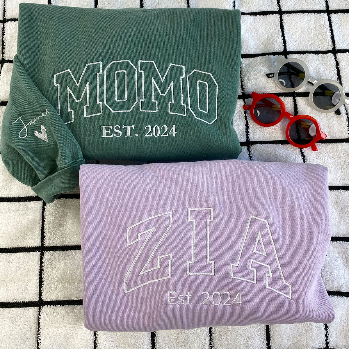 Custom Embroidered Momo Sweatshirt, Unique Gift for any Occasion