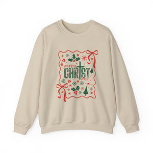 Merry Christ Christmas Crewneck Sweatshirt