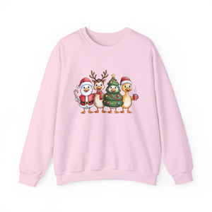 Festive Duck Christmas Crewneck Sweatshirt