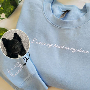 Custom Dog Ear Sweatshirt – Personalized Pet Name Hoodie