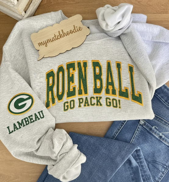 Custom NFL Team Embroidered Football Sweatshirt Personalized Game Day Hoodie