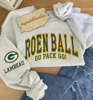Custom NFL Team Embroidered Football Sweatshirt Personalized Game Day Hoodie