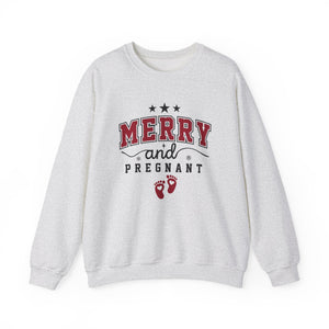 Merry and Pregnant Christmas Crewneck Sweatshirt