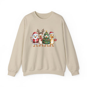 Festive Duck Christmas Crewneck Sweatshirt