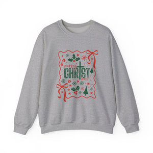 Merry Christ Christmas Crewneck Sweatshirt