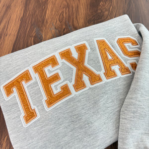 Custom Team Glitter Embroidered Sweatshirt – Personalized School & Game Day Spirit Wear
