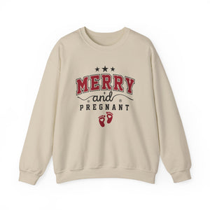 Merry and Pregnant Christmas Crewneck Sweatshirt