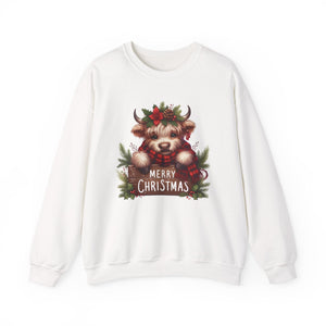 Merry Christmas Cow Christmas Sweatshirt Crewneck