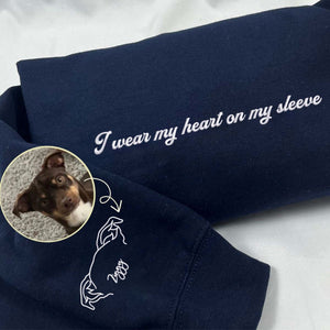 Custom Dog Ear Sweatshirt – Personalized Pet Name Hoodie