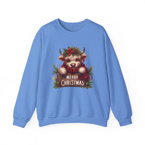 Merry Christmas Cow Christmas Sweatshirt Crewneck