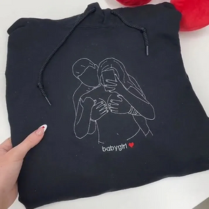 Custom Embroidered Sweatshirt – Personalized Sexy Portrait Gift for Him 💕🔥