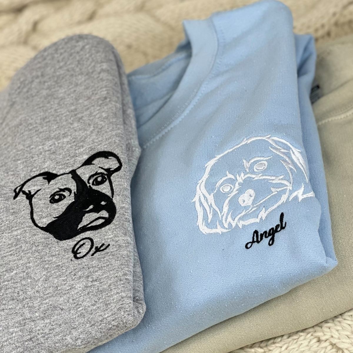 Personalized Dog Sweatshirt | Custom Pet Embroidery Hoodie