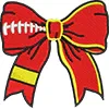Glitter Appliqué Bow (Fabric)