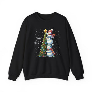 Festive Snowman Christmas Crewneck Sweatshirt