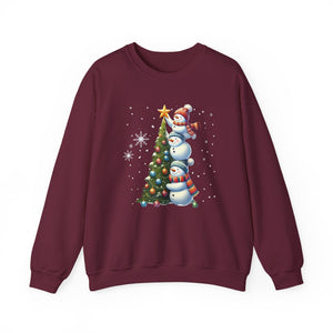 Festive Snowman Christmas Crewneck Sweatshirt