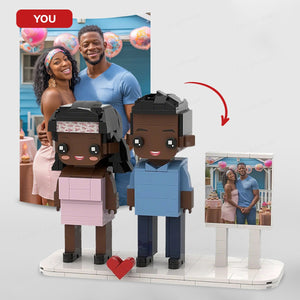 Custom Brick Set From Your Favorite Photo, Personalized Minifigure, Perfect Memory Gift For Valentine's Day,