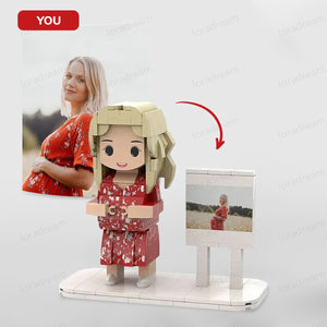 Custom Brick Set From Your Favorite Photo, Personalized Minifigure, Perfect Memory Gift For Valentine's Day,