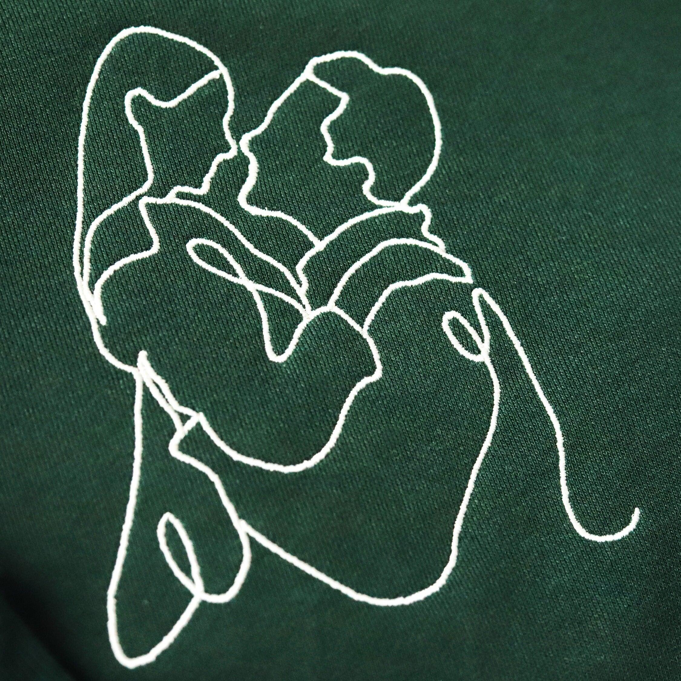 Custom Embroidered Sweatshirts For Couples, Custom Embroidered Portrait From Photo Matching Couple Sweatshirt Hoodie, Outline Photo Sweater