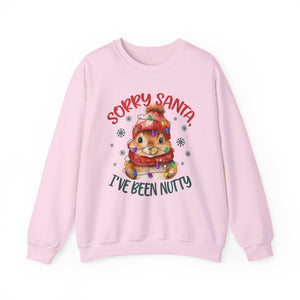 Sorry-Santa I've Been Nutty Christmas Crewneck Sweatshirt