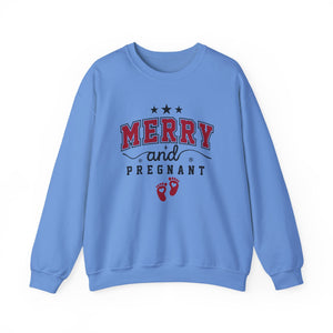 Merry and Pregnant Christmas Crewneck Sweatshirt